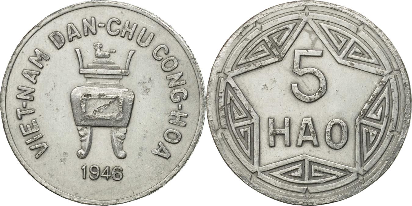Coin, Vietnam, 5 Hao, 1946, , Aluminum, KM:2.2 | Asian and Middle