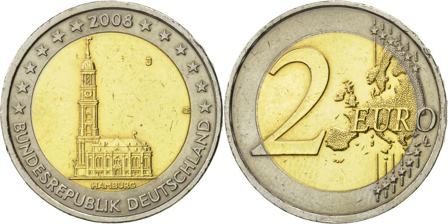 piece 2 € bundesrepublik deutschland 2008 valeur