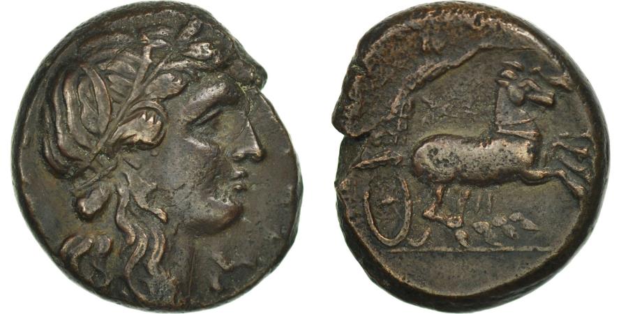Ancient Coins - Sicily, Hiketas II, Syracuse, Litra, , Bronze, CNS:122