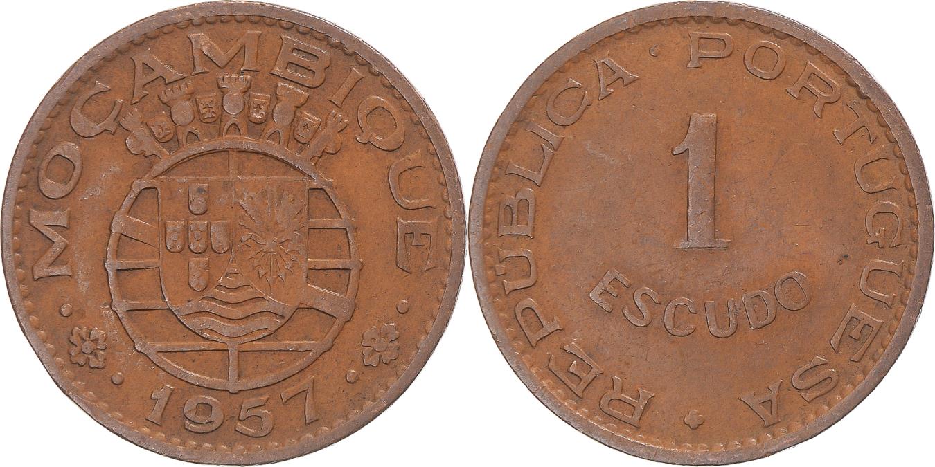 Coin, Mozambique, Escudo, 1957 | African Coins