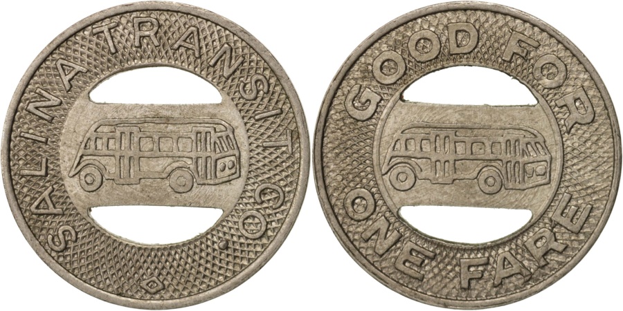 US Coins - United States, Token, Salina Transit Co.