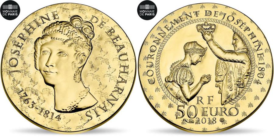 France, Monnaie de Paris, 50 Euro, Joséphine de Beauharnais, 2018,