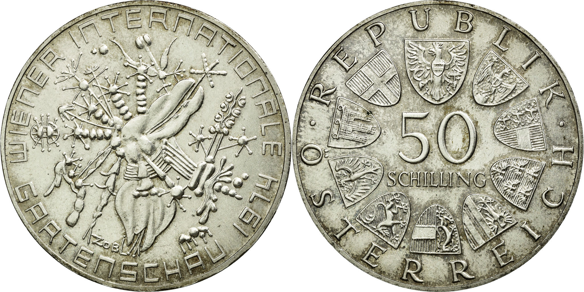 Coin, Austria, 50 Schilling, 1974, , Silver, KM:2919 | European Coins