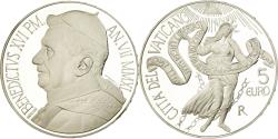 World Coins - Vatican, Pape Benoit XVI, 5 Euro, Journée mondiale de la Paix, 2011,