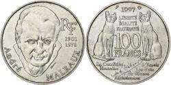 World Coins - France, 100 Francs, André Malraux, 1997, MDP, Silver,