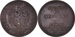 World Coins - France, Token, Directoire, Société de Médecine de Paris, History, 1796