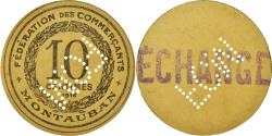 World Coins - Coin, France, Fédération des Commerçants, Montauban, 10 Centimes,