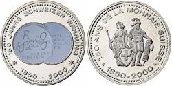 World Coins - Switzerland, Medal, 150 Ans de la Monnaie Suisse, EINSTEIN, 2000, Copper-nickel