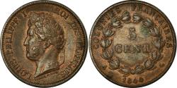 World Coins - Coin, FRENCH COLONIES, Louis - Philippe, 5 Centimes, 1844, Paris,