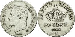 World Coins - Coin, France, Napoleon III, Napoléon III, 20 Centimes, 1866, Strasbourg
