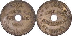 World Coins - France, Token, Necessity, Office des Transports de Lyon, 25 Centimes, 1922
