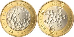 World Coins - Finland, 5 Euro, SCIENCE AND RESEARCH, 2008, Vantaa, , Bi-Metallic