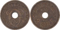 World Coins - Coin, Denmark, 2 Öre, 1929