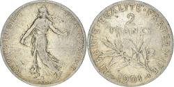 World Coins - Coin, France, Semeuse, 2 Francs, 1901, Paris, , Silver, KM:845.1