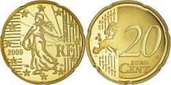 World Coins - France, 20 Euro Cent, 2009, Paris, BE, , Brass, KM:1411