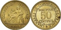 World Coins - Coin, France, Chambre de commerce, 50 Centimes, 1922, Paris,