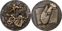 World Coins - France, Medal, S.F.A.M, Le Pain et le Vin, 1951, Bronze, Janniot,