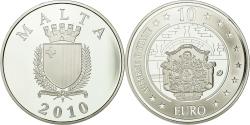 World Coins - Malta, 10 Euro, 2010, Proof, , Silver, KM:140