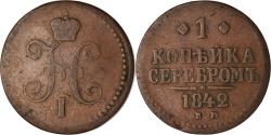 World Coins - Coin, Russia, Nicholas I, Kopek, 1842, Ekaterinbourg, , Copper