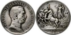 World Coins - Coin, Italy, Vittorio Emanuele III, Lira, 1917, Rome, , Silver, KM:57