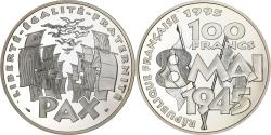 World Coins - France, 100 Francs, 8 mai 1945, 1995, Paris, Silver, , KM:1116.2