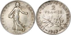 World Coins - Coin, France, 2 Francs, 1917, Paris, Semeuse, , Silver, KM:845.1