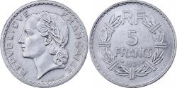 World Coins - France, 5 Francs, Lavrillier, 1949, Paris, Aluminum, , KM:888b.1