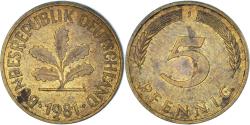 World Coins - Coin, Germany, 5 Pfennig, 1981