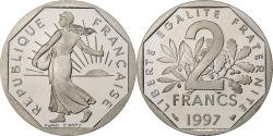 World Coins - France, 2 Francs, Semeuse, 1997, MDP, Proof, Nickel,