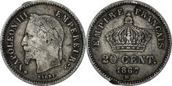 World Coins - Coin, France, Napoleon III, Napoléon III, 20 Centimes, 1867, Strasbourg