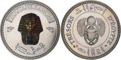 World Coins - Egypt, Medal, Trésors d'Egypte, Toutankhamon, History, , Copper-nickel
