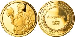 World Coins - France, Medal, Arts & Culture, Autoportrait de Edgar Degas, , Vermeil