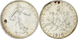 World Coins - France, 2 Francs, Semeuse, 1910, Paris, Silver, , Gadoury:532, KM:845.1