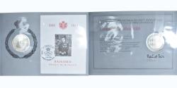 World Coins - Monaco, enveloppe timbre-médaille, Prince Rainier III, 1974 - Anno XXV