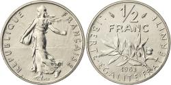 World Coins - France, 1/2 Franc, Semeuse, 1983, Paris, Nickel, , Gadoury:429