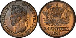 World Coins - Coin, France, Louis-Philippe, 2 Centimes, 1847, Paris, ESSAI, , Bronze