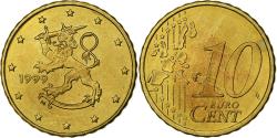 World Coins - Finland, 10 Euro Cent, 1999, Vantaa, Nordic gold, , KM:101