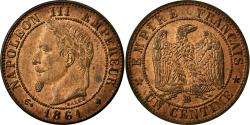 World Coins - Coin, France, Napoleon III, Napoléon III, Centime, 1861, Strasbourg,