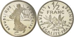 World Coins - Coin, France, Semeuse, 1/2 Franc, 1995, Paris, Proof, , Nickel