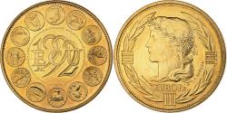 World Coins - France, Medal, Ecu Europa, 1992, MDP, Gilt Bronze, Rodier,