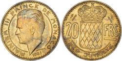 World Coins - Coin, Monaco, 20 Francs, Vingt, 1951