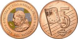 World Coins - Vatican, 5 Euro Cent, 5 C, Essai-Trial Benoit XVI, 2007, Copper,