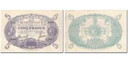 World Coins - Martinique, 5 Francs, 1945, AU(55-58), KM:6