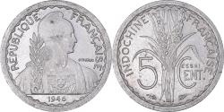 World Coins - Coin, FRENCH INDO-CHINA, 5 Cents, 1946, Paris, ESSAI, , Aluminum, KM:E40