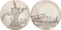 World Coins - France, Medal, Les Grands Transatlantiques, United States, Copper-nickel, C.