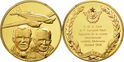 World Coins - France, Medal, French Third Republic, Aviation, , Vermeil