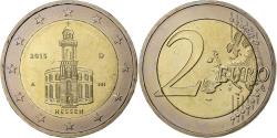 World Coins - Germany, 2 Euro, Hessen, 2015, Berlin, Bi-Metallic,