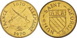 World Coins - France, Token, Nuits-Saint-Georges, Batailles de Dijon, WAR, 1970,