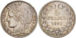 World Coins - Coin, France, Cérès, 5 Francs, 1870, Paris, , Silver, KM:818.1