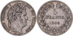 World Coins - Coin, France, Louis-Philippe, 5 Francs, 1845, Paris, , Silver